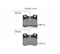TEXTAR 2126702 Kit de plaquettes de frein, frein à disque pour CITROËN,PEUGEOT