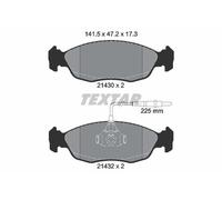 TEXTAR 2143001 Kit de plaquettes de frein, frein à disque pour CITROËN,PEUGEOT