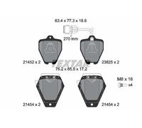 TEXTAR 2145201 Kit de plaquettes de frein, frein à disque pour AUDI