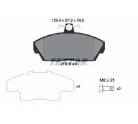 TEXTAR 2151504 Kit de plaquettes de frein, frein à disque pour LAND ROVER