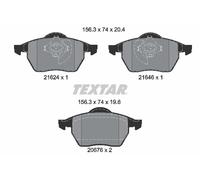 TEXTAR 2162402 Kit de plaquettes de frein, frein à disque pour AUDI,VW