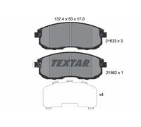 TEXTAR 2163301 Kit de plaquettes de frein, frein à disque pour NISSAN