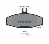 TEXTAR 2166201 Plaquettes de frein