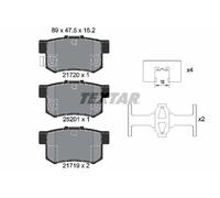TEXTAR 2172001 Kit de plaquettes de frein, frein à disque pour FIAT,SUZUKI