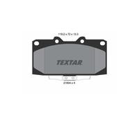 Jeu de plaquettes de frein TEXTAR 2185401, avant