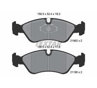 TEXTAR 2186201 Kit de plaquettes de frein, frein à disque pour CHEVROLET,DAEWOO,