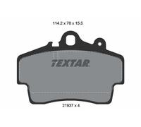 TEXTAR 2193702 Kit de plaquettes de frein, frein à disque pour PORSCHE