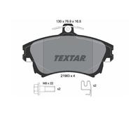 Textar 2198304 Plaquettes de Frein Disque Avant pour Volvo Smart Mitsubishi