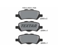 TEXTAR 2200301 Kit de plaquettes de frein, frein à disque pour TOYOTA