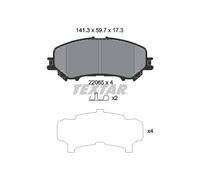 TEXTAR 2206503 Kit de plaquettes de frein, frein à disque pour NISSAN,NISSAN (DF
