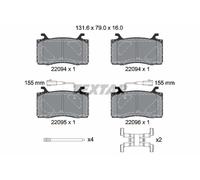 TEXTAR 2209401 Kit de plaquettes de frein, frein à disque pour ALFA ROMEO