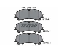 TEXTAR 2211701 Kit de plaquettes de frein, frein à disque pour INFINITI,INFINITI