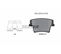 TEXTAR 2220901 Kit de plaquettes de frein, frein à disque pour CHRYSLER,DODGE