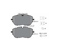 TEXTAR 2221801 Plaquettes de frein avant pour 308 508 Astra C5 DS 3008 DS7