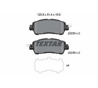 TEXTAR 2223501 Plaquettes de freins Avant pour TOYOTA Yaris R / iA (DL2S)