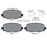 TEXTAR 2230401 Kit de plaquettes de frein, frein à disque pour ABARTH,ALFA ROMEO