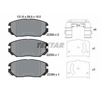 TEXTAR 2239301 Kit de plaquettes de frein, frein à disque pour HYUNDAI