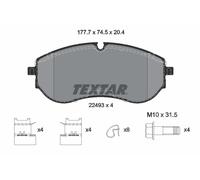 Jeu de plaquettes de frein TEXTAR 2249301, avant
