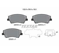 TEXTAR 2251801 Plaquettes de frein