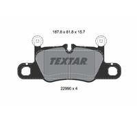 TEXTAR 2299001 Kit de plaquettes de frein, frein à disque pour PORSCHE