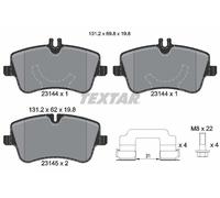 Jeu de plaquettes de frein TEXTAR 2314401, avant