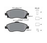 Textar 2322501 Plaquettes de Frein Disque Avant pour Opel Combo Tour Corse C