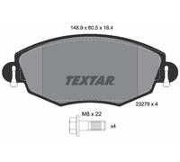 TEXTAR 2327904 Kit de plaquettes de frein, frein à disque pour CHANA,FORD,FORD (