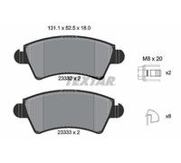 TEXTAR 2333201 Plaquettes de freins Avant convient pour PEUGEOT 206 CC (2D)