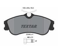 TEXTAR 2334602 Plaquettes de freins Avant convient pour PEUGEOT 206 CC (2D)