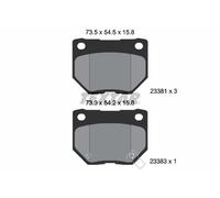 TEXTAR 2338102 Kit de plaquettes de frein, frein à disque pour SUBARU