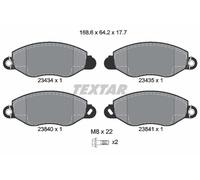 TEXTAR 2343401 Kit de plaquettes de frein, frein à disque pour FORD