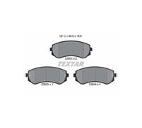 TEXTAR 2350201 Plaquettes de frein avant pour Patrol Almera 240SX