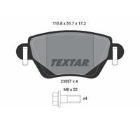 TEXTAR 2355701 Kit de plaquettes de frein, frein à disque pour CHANA,FORD,FORD A