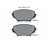 Jeu de plaquettes de frein TEXTAR 2358501, avant