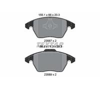 TEXTAR 2358704 Plaquettes de freins Avant pour VW GOLF PLUS (5M1, 521)