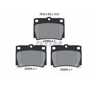 TEXTAR 2359301 Plaquettes de freins Arrière pour MITSUBISHI GALLOPER (JK-01)