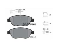 Textar 2370901 Plaquettes de Frein Disque Avant pour Opel Combo Tour Fiat