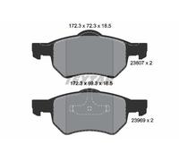 TEXTAR 2380701 Kit de plaquettes de frein, frein à disque pour CHRYSLER