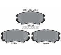 Jeu de plaquettes de frein TEXTAR 2389101, avant