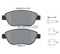 TEXTAR 2398101 Kit de plaquettes de frein, frein à disque pour FIAT,OPEL,VAUXHAL
