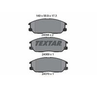 Plaquettes de frein 2406801 TEXTAR pour KIA SORENTO I