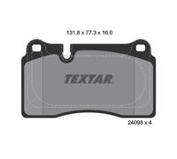 Jeu de plaquettes de frein TEXTAR 2409803, avant