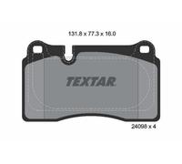 TEXTAR 2409803 Plaquettes de freins pour AUDI A3 Sportback (8PA) TT Coupe (8J3)