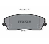 TEXTAR 2416601 Kit de plaquettes de frein, frein à disque pour CHRYSLER,DODGE,LA