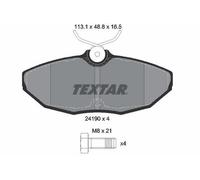 Plaquettes de frein 2419001 TEXTAR pour JAGUAR S-TYPE II