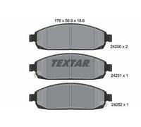 TEXTAR 2425001 Kit de plaquettes de frein, frein à disque pour JEEP