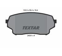TEXTAR 2430101 Kit de plaquettes de frein, frein à disque pour SUZUKI
