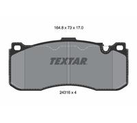 TEXTAR 2431601 Kit de plaquettes de frein, frein à disque pour BMW,MINI