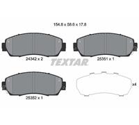 TEXTAR 2434201 Kit de plaquettes de frein, frein à disque pour ACURA,CHANGAN,GRE