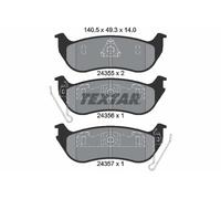 TEXTAR 2435501 Kit de plaquettes de frein, frein à disque pour JEEP